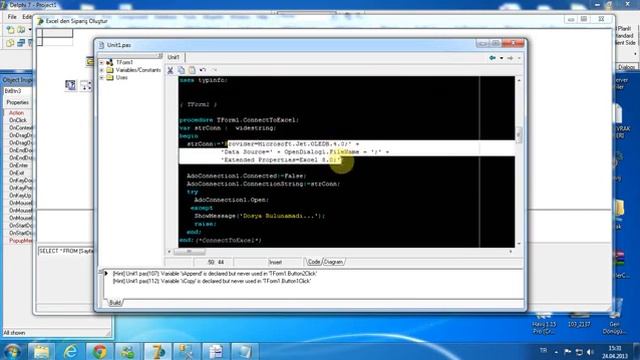 delphi den excel aktarımı смотреть онлайн