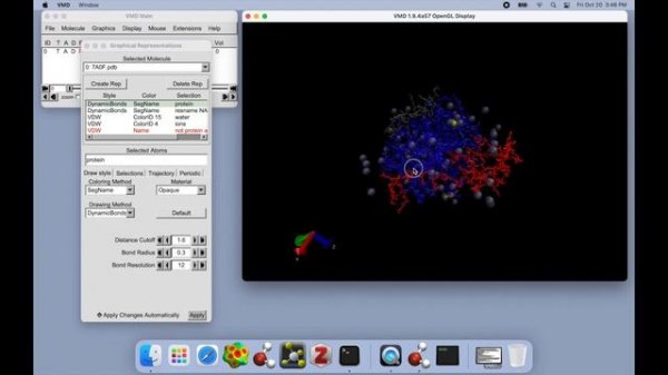 How to Visualize and Render in VMD on MacOS