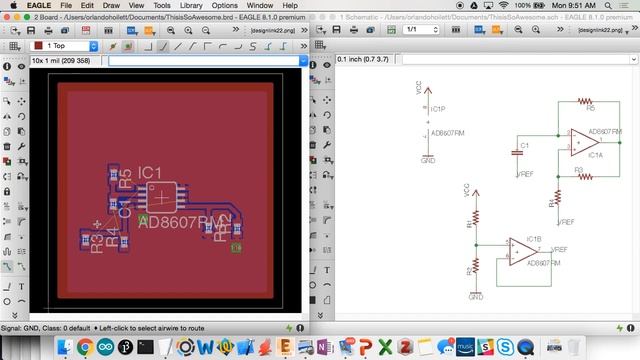 Autodesk EAGLE Tutorial - Routing the Board смотреть онлайн
