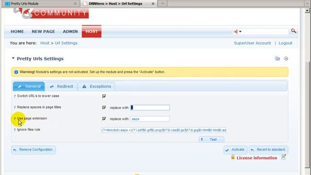 DotNetNuke Tutorial, Pretty URLs Module by Coding Staff - Video #120 смотреть онлайн