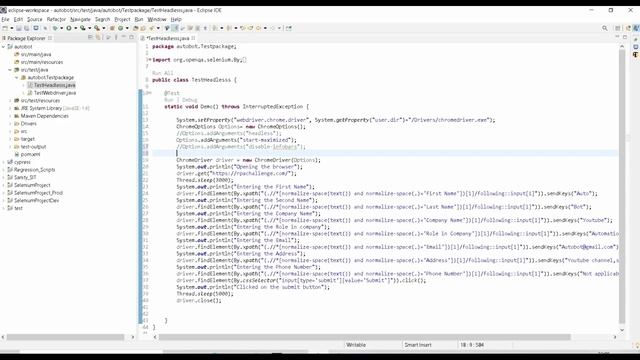 Selenium-Disable the warning Chrome is being controlled by automated test software |Selenium Testin смотреть онлайн