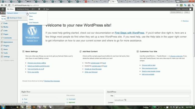 Wordpress 3 0 Super Admin Area, Navigate To смотреть онлайн
