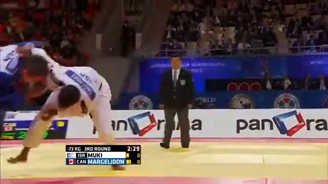 Sagi Muki vs Arthur Margelidon World Judo Championships 2015 - Astana смотреть онлайн