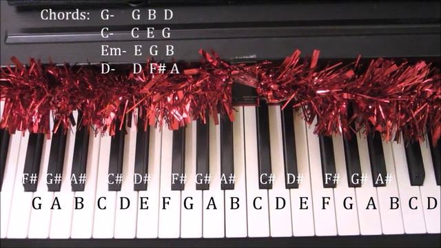 How to play Santa Tell Me - Ariana Grande EASY PIANO tutorial смотреть онлайн
