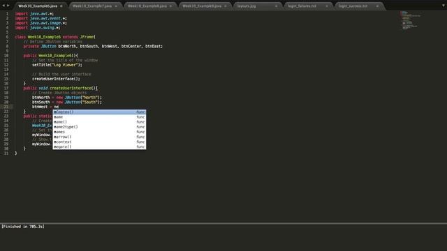 Using a BorderLayout in Java смотреть онлайн