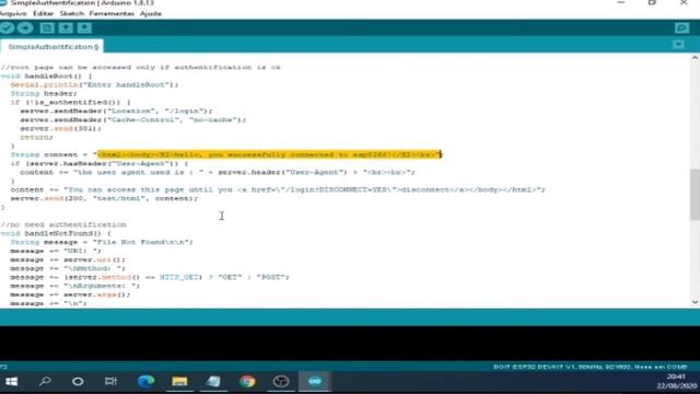 Série O PODEROSO ESP32 #1 Criando uma página HTTP simples com login no ESP32 смотреть онлайн
