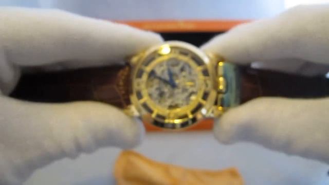 Обзор мужских наручных часов Stuhrling Lifestyles Winchester General Skeleton 165F.333K31 смотреть онлайн