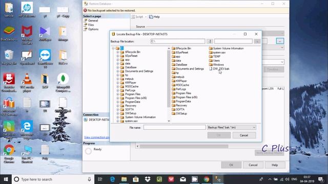 How to import bak File into SQL Server смотреть онлайн