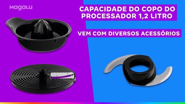 Multiprocessador de Alimentos Britânia Preto - BMP900P 900W смотреть онлайн