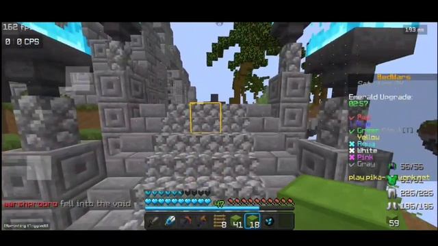 Solo bedwars gameplay java on android ?| pojav launcher | pikanetwork смотреть онлайн