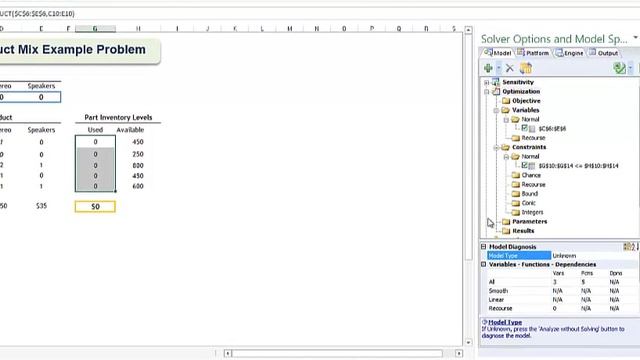 Building your First Optimization Model in Excel with Solver смотреть онлайн