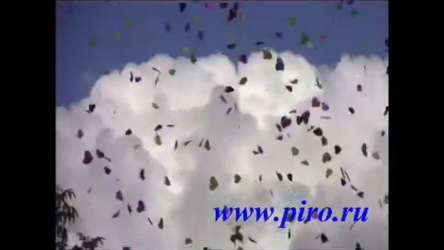 свадебная пневмохлопушка 60 см, бумажное конфетти смотреть онлайн