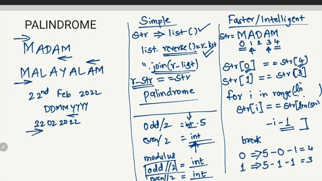 Palindrome Check Function| Python Bytes смотреть онлайн