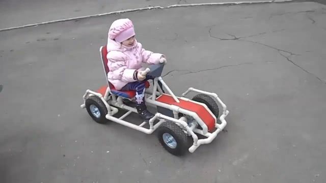 Крутой самодельный детский электромобиль