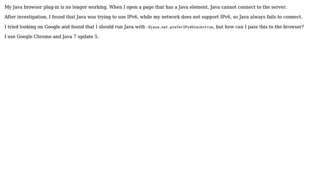 How to force Java to use IPv4 instead IPv6? смотреть онлайн