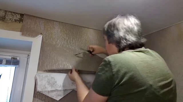 Реставрирую обои.Как сделать не заметный и аккуратный стык без нахлеста обоев. смотреть онлайн