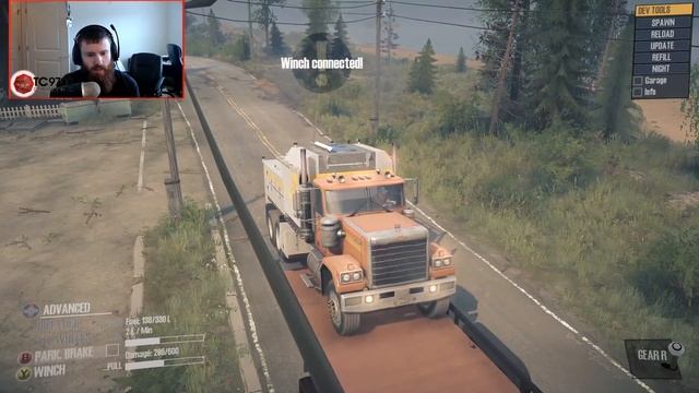 SpinTires MudRunner: 2017 Ford F450 Platinum! (CRAZY SUSPENSION!!) смотреть онлайн