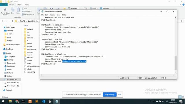 How to setup virtual host on xampp for laravel 5.6, 5.8 ,6 ,7 смотреть онлайн