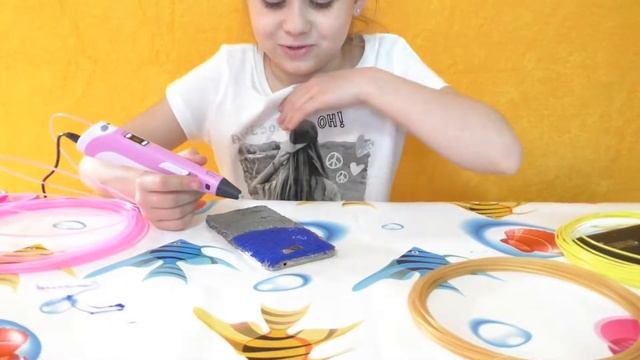 Как сделать чехол для телефона 3д ручкой самому/ Делаю Чехол для телефона из пластика смотреть онлайн