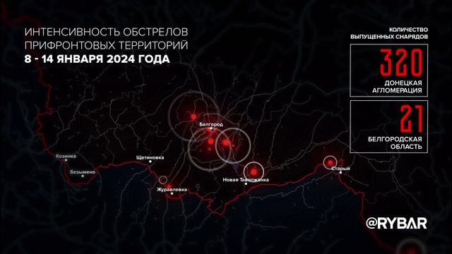 Обстрелы Украиной Российских Территорий с 8 по 14 января 2024 г. смотреть онлайн