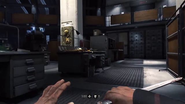 Wolfenstein: The old blood Skyrin dragonborn easter egg (PS4) смотреть онлайн
