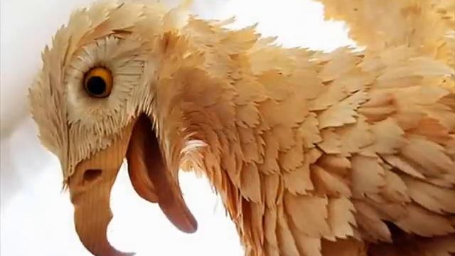 Cкульптуры из стружки Сергея Бобкова смотреть онлайн
