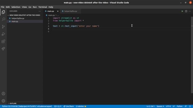 how to insert data using database and streamlit смотреть онлайн