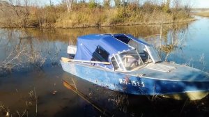 Прогресс-4. Тент и стекло от Лодка-44 после сезона использования