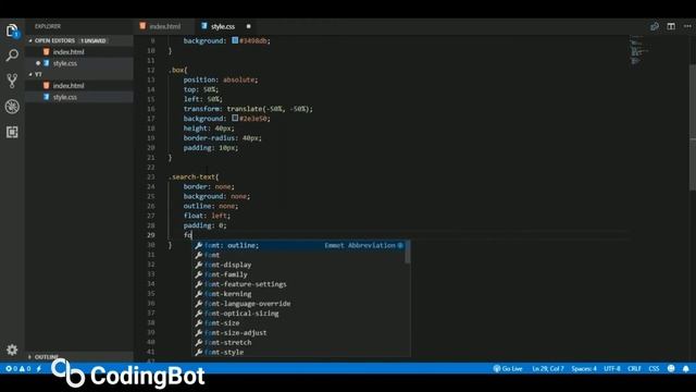 Search Bar Using Html CSS & javascript | CSS Expandable Search Box смотреть онлайн