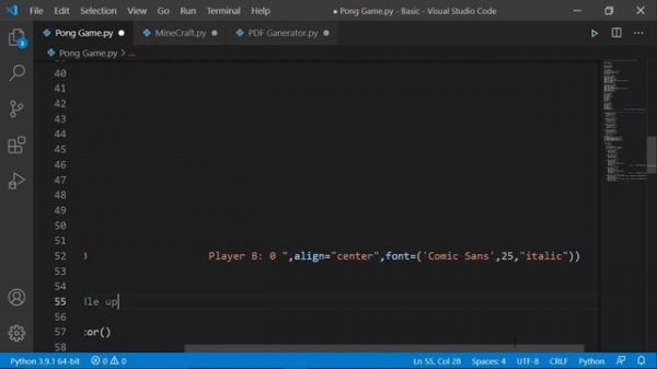 Create Ping-Pong Game with Python |   pygame |  pygame rpg |  pythongb