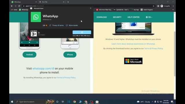 How to install WhatsApp in pc and Laptop | windows 7, windows 8.1, windows 10 | HINDI | CompTutor смотреть онлайн