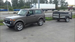Нива с прицепом, поездка за люками. Вспомнил о Marussia моторс!!