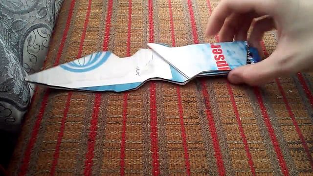 Как сделать метательный нож из бумаги ? смотреть онлайн