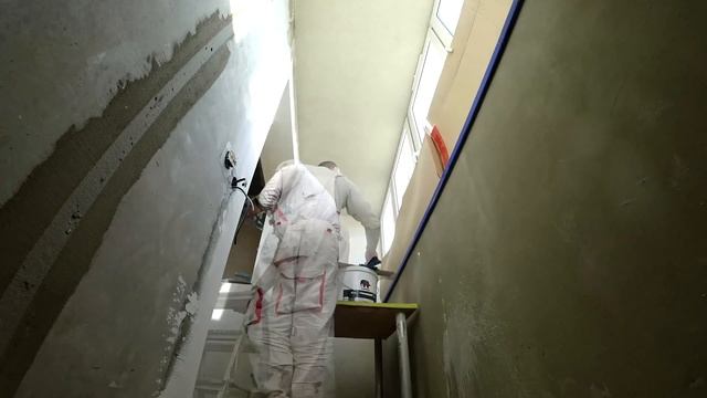 Нанесение декоративной штукатурки DIAMANT. Имитация "Дропе". смотреть онлайн