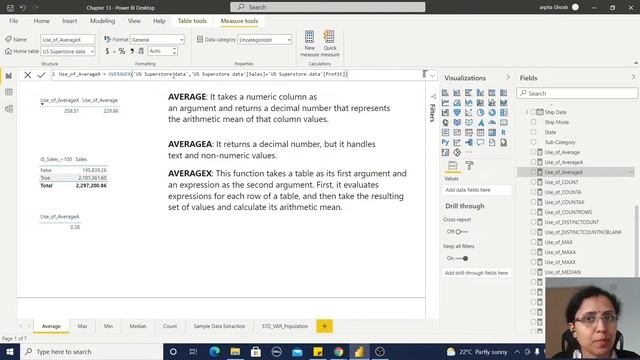 13.1 How to Use AVERAGE, AVERAGEA, AVERAGEX Statistical Functions in DAX | DAX in Power BI смотреть онлайн
