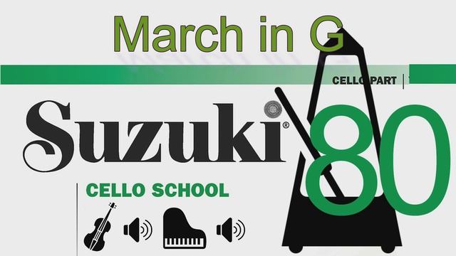 March in G | J.S. Bach | Suzuki Cello School | Volume 2 | 80 смотреть онлайн