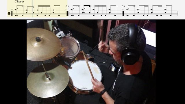 Nirvana - Smell Like Teen Spirit (Slow Tempo Drum Covers with transcription) смотреть онлайн