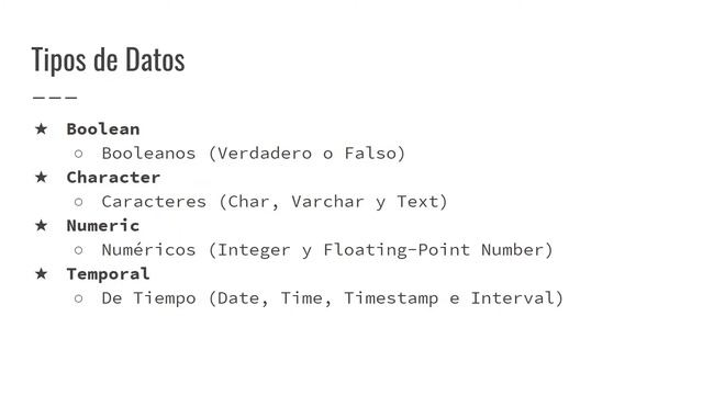 Curso de PostgreSQL de Cero a Experto #30 - Tipos de Datos смотреть онлайн