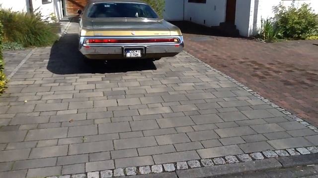 Mopar 440 , 1970 Chrysler 300 Sedan ,Cold Start In Coesfeld Lette With Flowmaster 44 Exhaust
