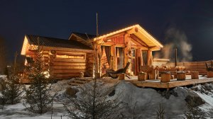 Баня "СКИФСКАЯ" / ночной видеообзор