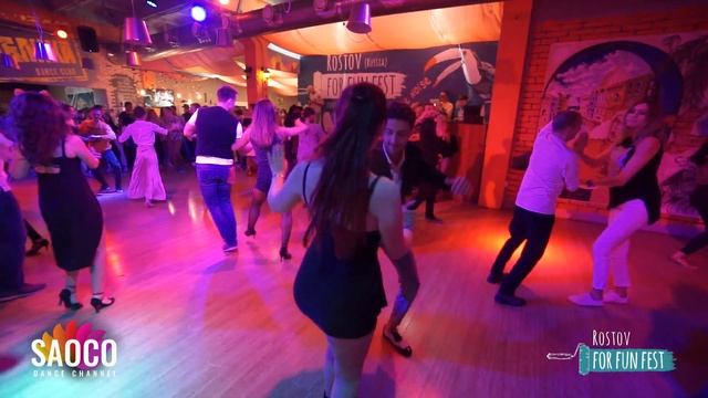 Sergey Gazaryan and Inna Kolpakova Salsa Dancing at Rostov For Fun Fest (Russia), Fri 01.11.19 (SC) смотреть онлайн