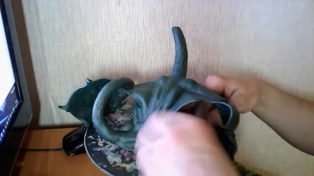 Дракон из пластилина. Лепка. Plasticine dragon. Modeling. смотреть онлайн