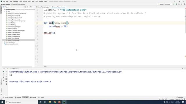 Functions - Python Tutorial 17 смотреть онлайн
