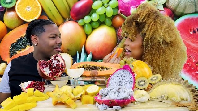 EXOTIC FRUIT MUKBANG |DRAGONFRUIT, DURIAN, LYCHEE, STAR FRUIT|?? смотреть онлайн