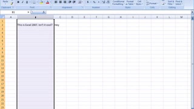 Changing Column Width amp Row Heights in Excel 2007 смотреть онлайн