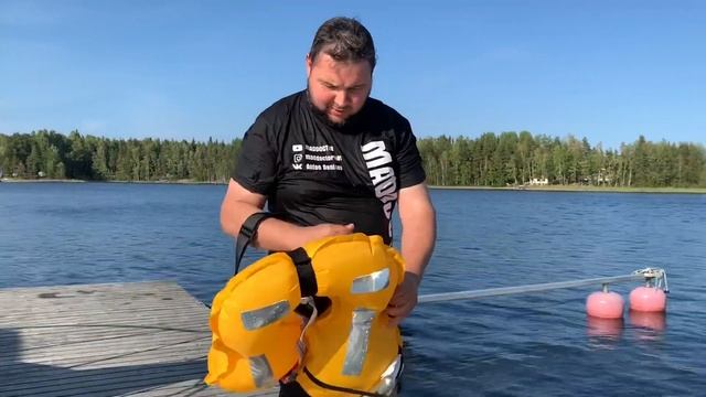 Спасательный автоматический надувной жилет - испытания смотреть онлайн