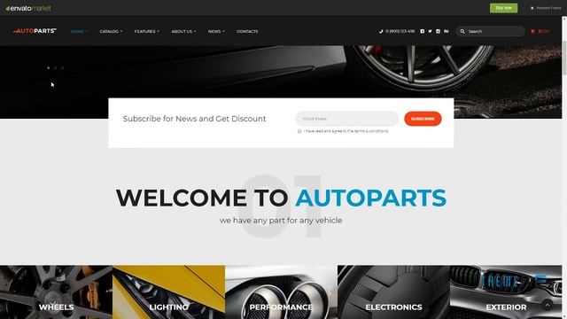 Car Parts Store and Auto Services WordPress Theme Topher Jerry смотреть онлайн