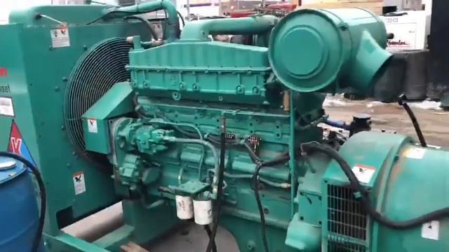1991 Cummins DFCC 350 kW diesel generator set, NTA-855-G3 engine, 1577 Hrs - CSDG # 2738 смотреть онлайн