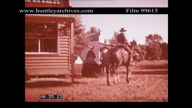 Historical Reconstruction Western Country Town 1850's. Archive film 99615 смотреть онлайн