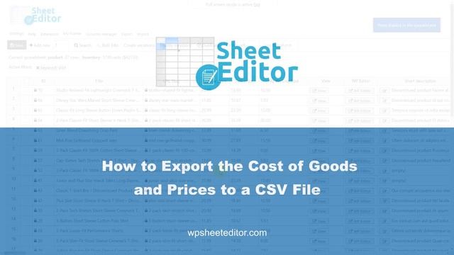 WooCommerce – How to Export Cost of Goods and Prices to CSV смотреть онлайн